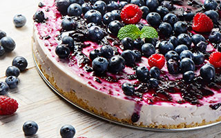 Blueberry cheese cake